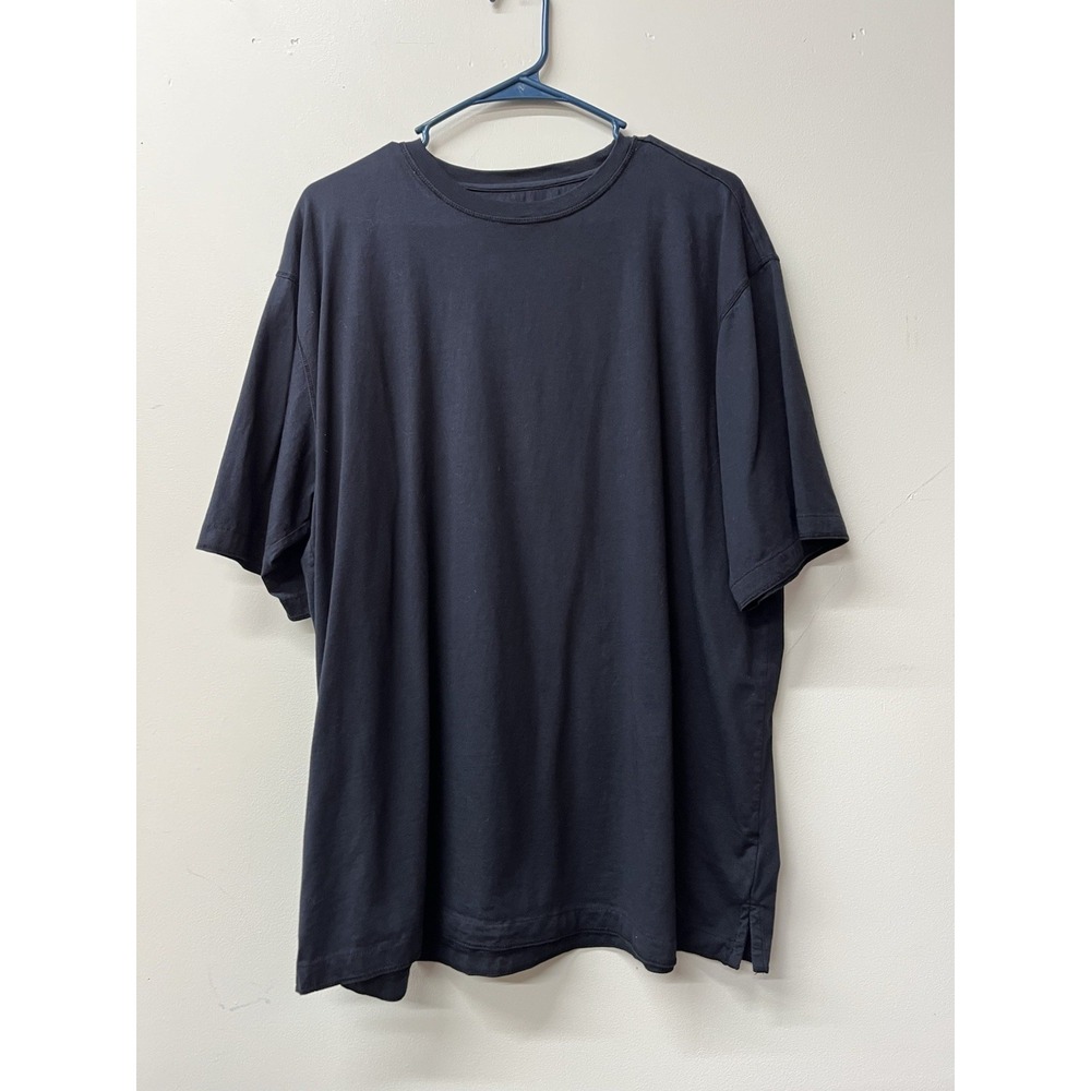 Saltaire Men's Navy Pima Cotton T Shirt Quiet Luxury Xl Ln